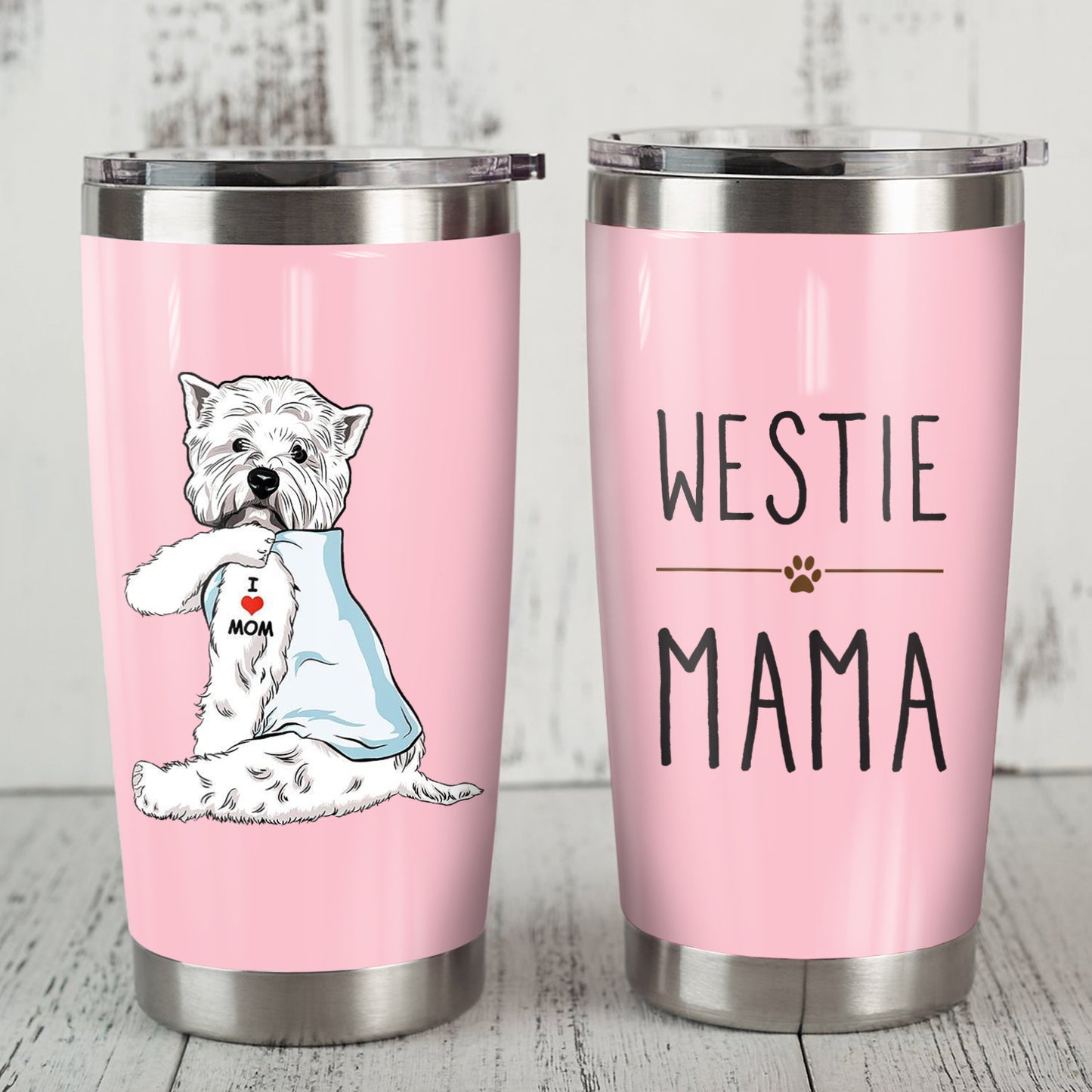 Westie Dog Steel Tumbler SAP0301 81O36